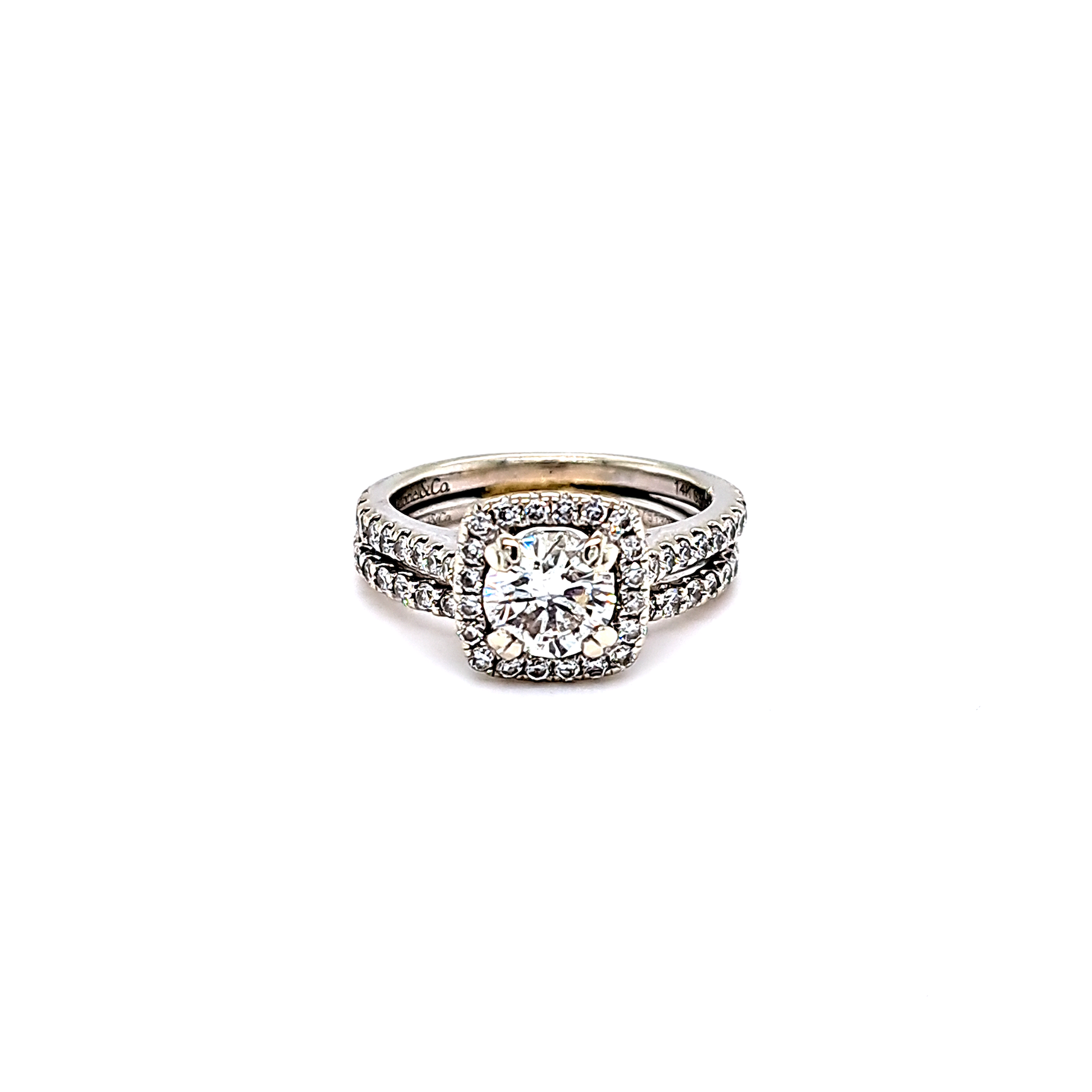 18k WG, 4.8 gr, 0.6ct H color SI1, Diamond Ring