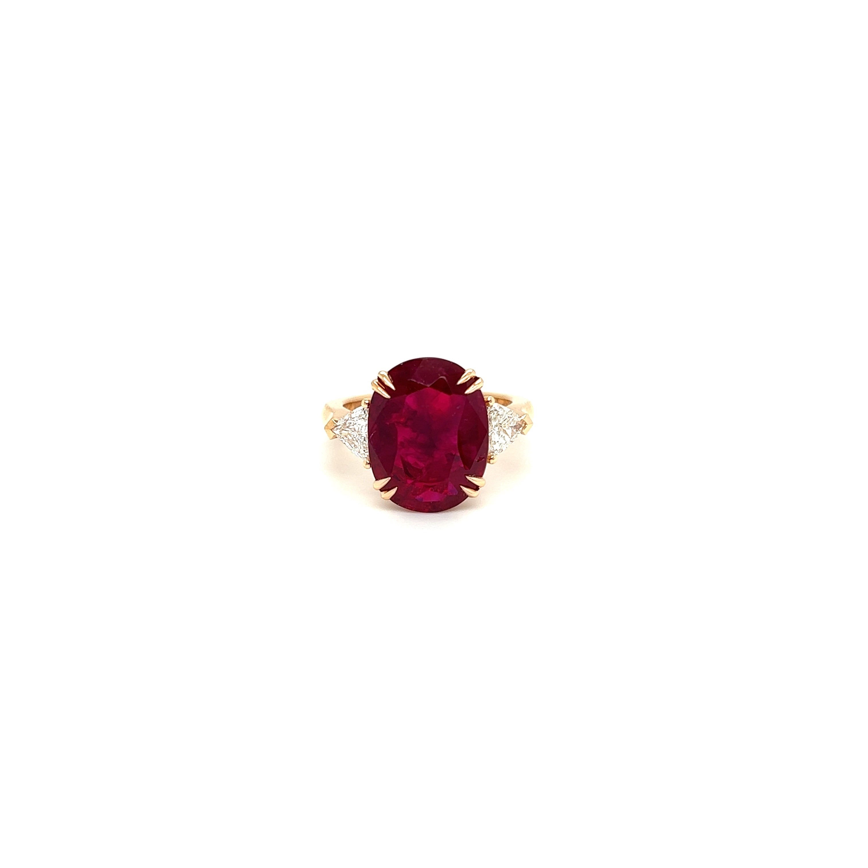 Rose Gold 18k Diamond and Ruby Ring | I&I Diamonds in Coconut Creek, FL