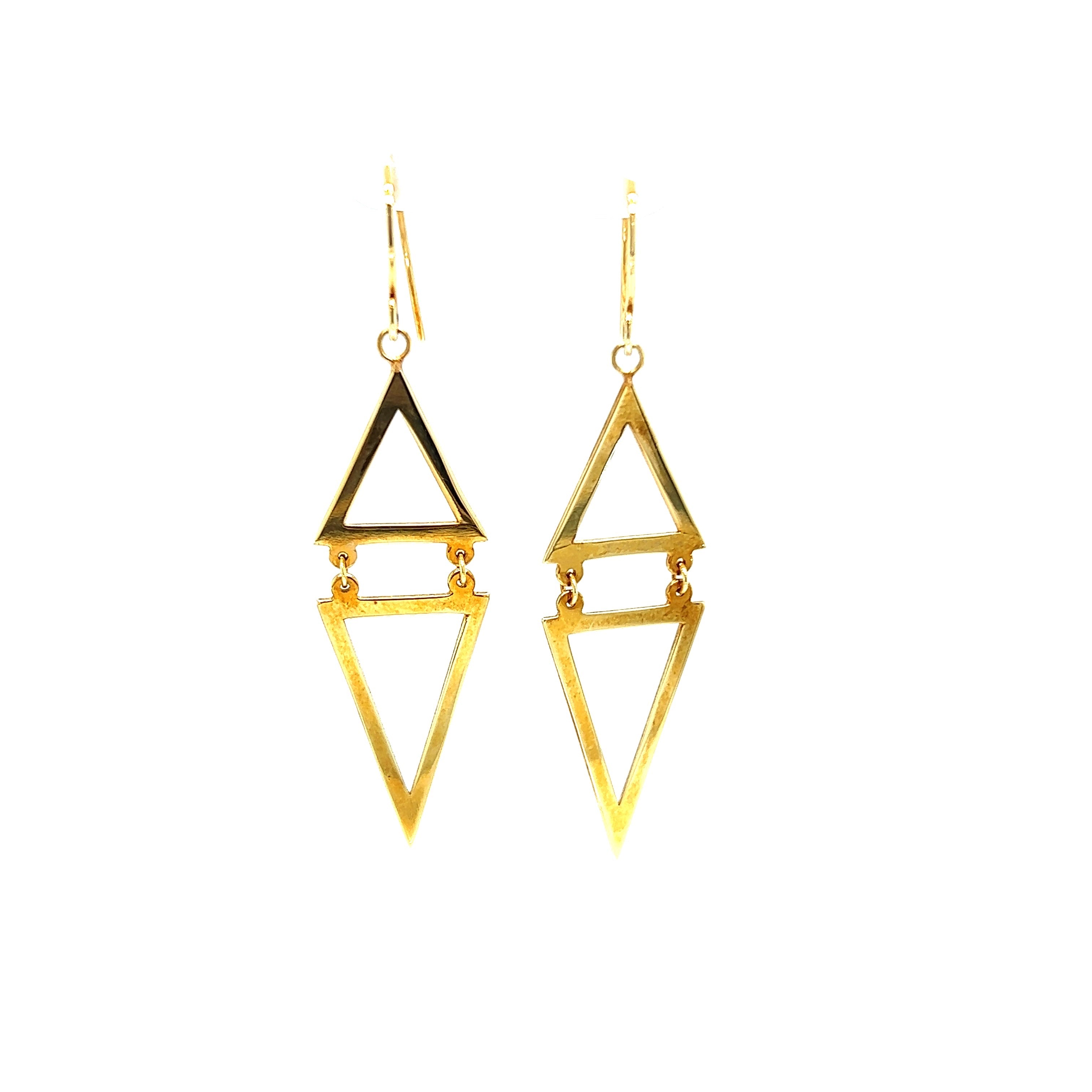 Yellow Gold 14k Dangle Earrings | I&I Diamonds in Coconut Creek, FL