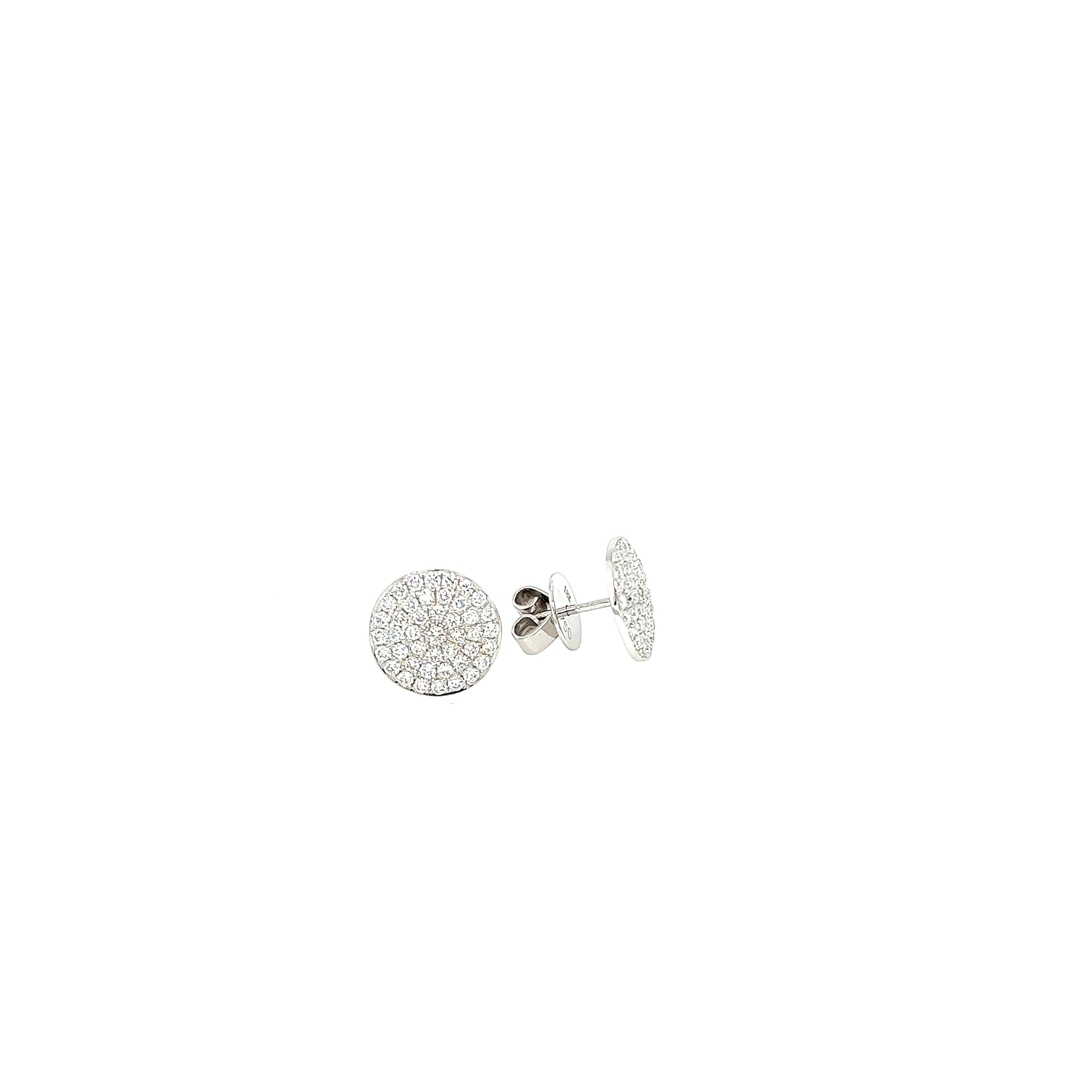 Diamond 1.14 ctw White Gold 18k Studs | I&I Diamonds in Coconut Creek, FL