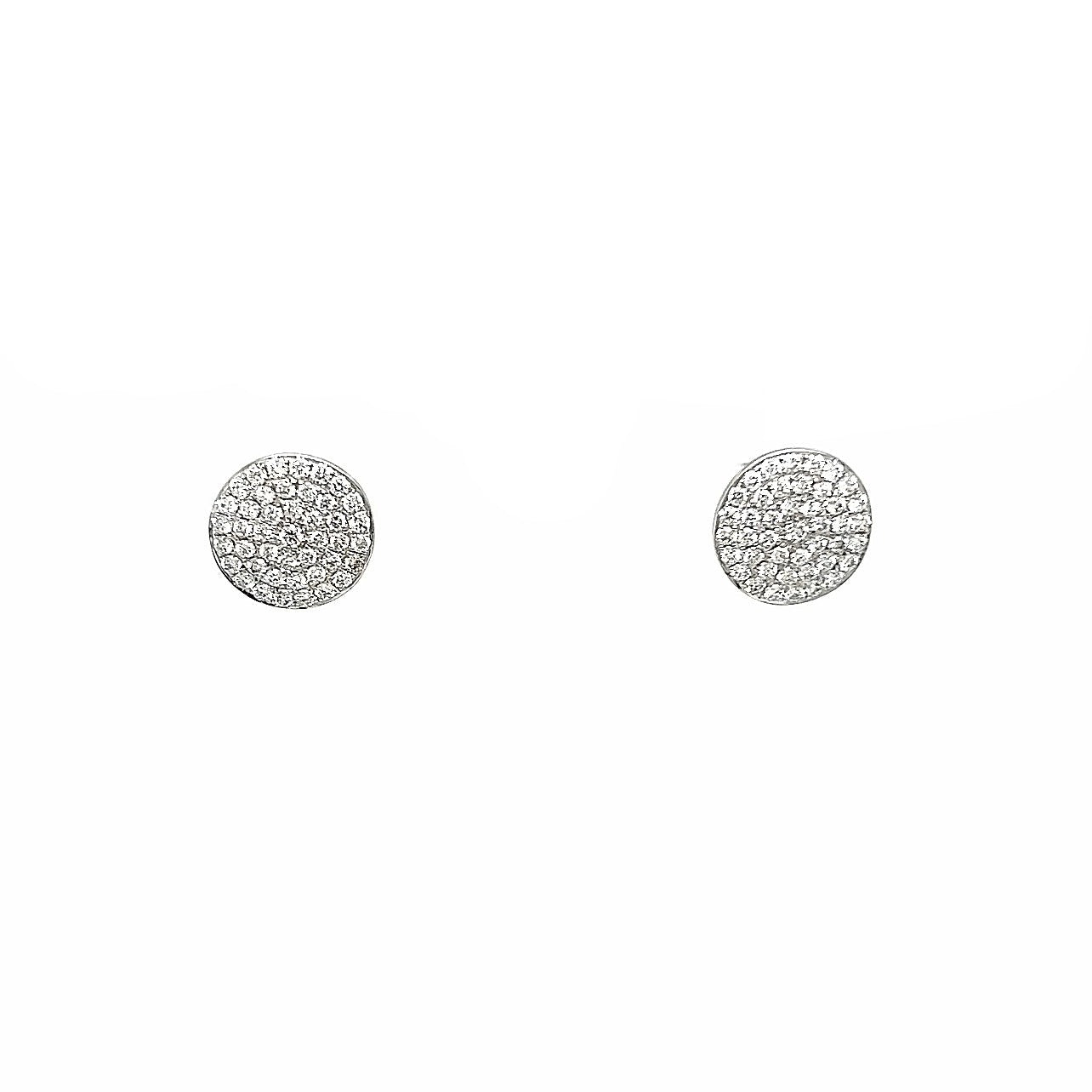 Diamond 1.14 ctw White Gold 18k Studs | I&I Diamonds in Coconut Creek, FL