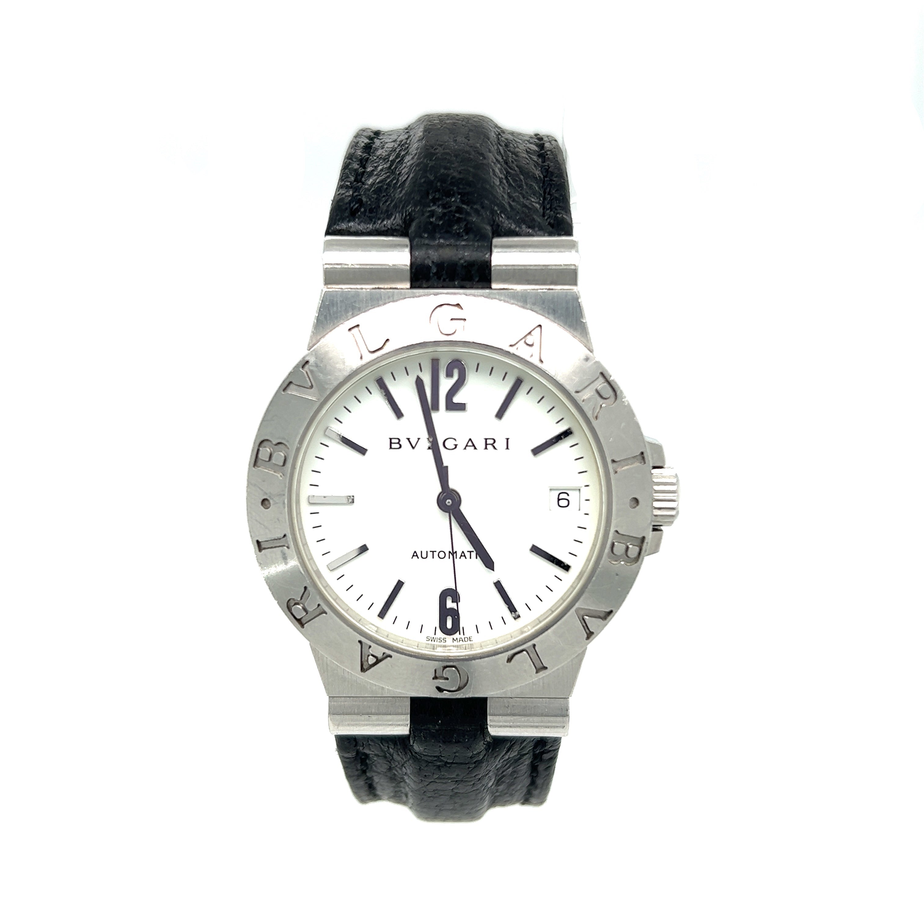 BVLGARI 36mm Stainless Steel Watch | I&I Diamonds in Coconut Creek, FL