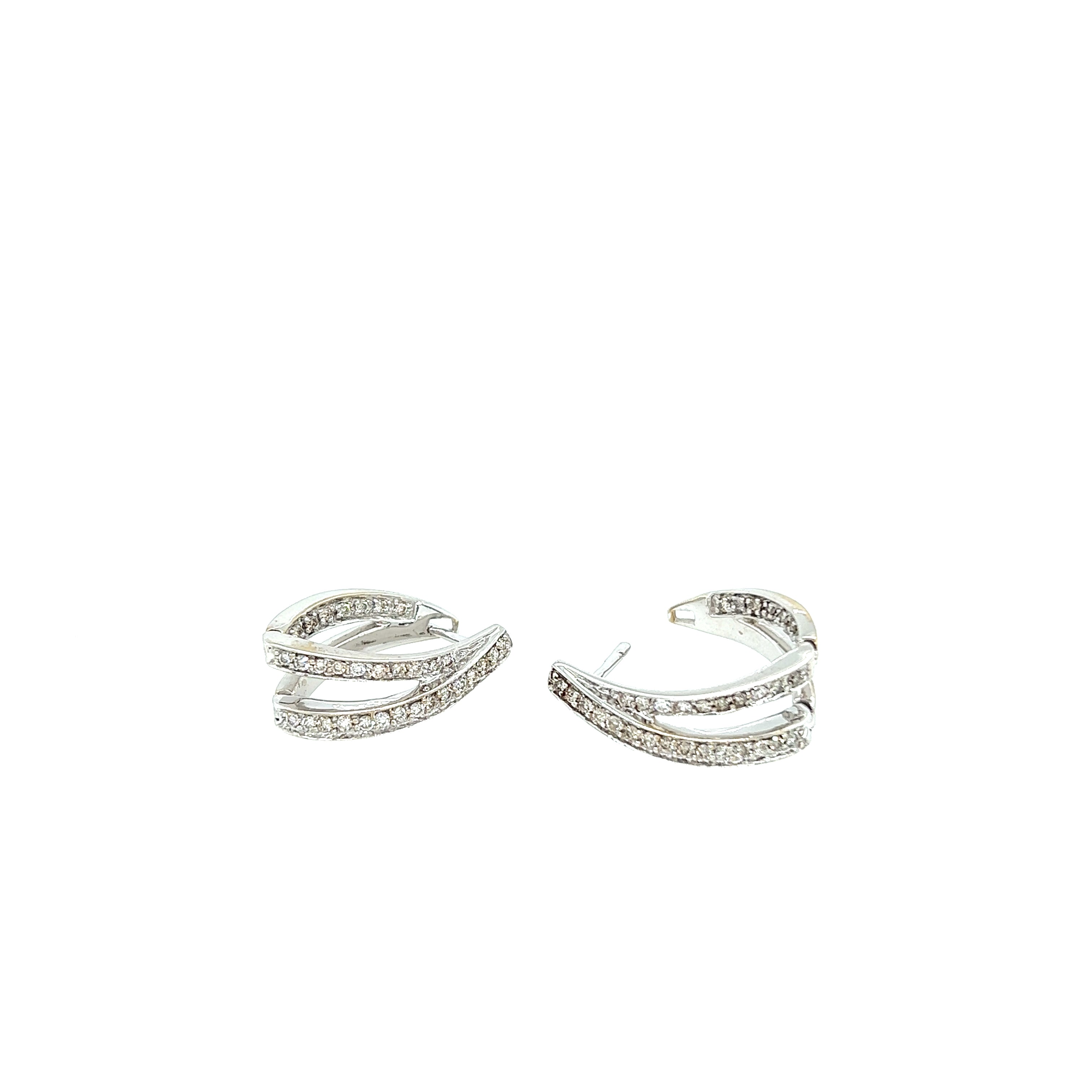 White Gold 14k Diamond Earrings | I&I Diamonds in Coconut Creek, FL