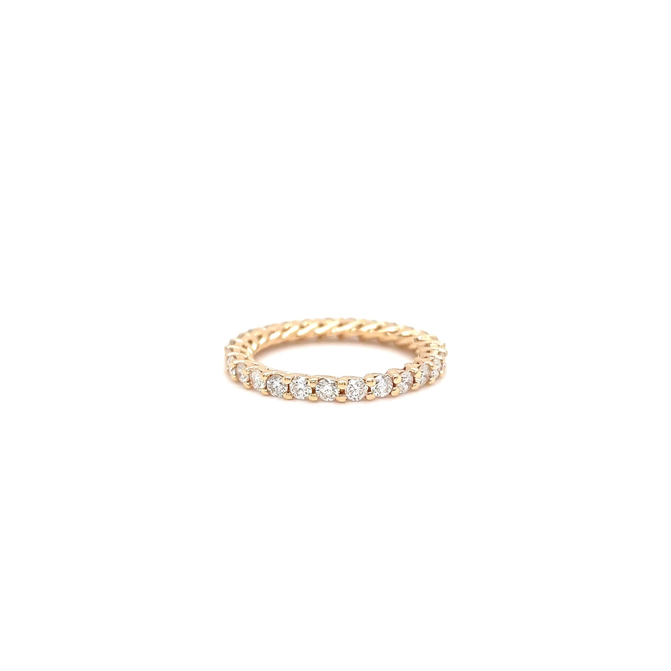 Rose Gold 18k Diamond 1.27 ctw Eternity Band | I&I Diamonds in Coconut Creek, FL