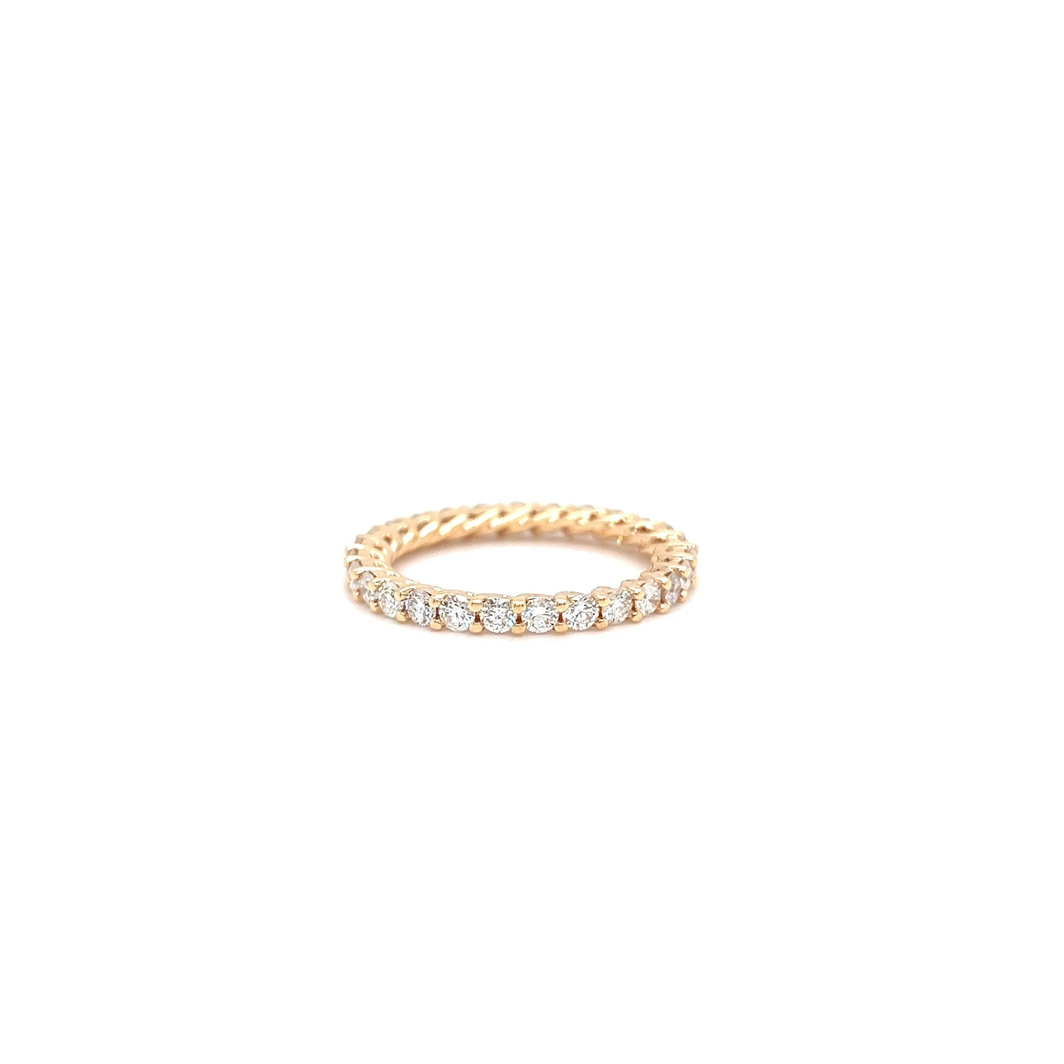 Rose Gold 18k Diamond 1.27 ctw Eternity Band | I&I Diamonds in Coconut Creek, FL