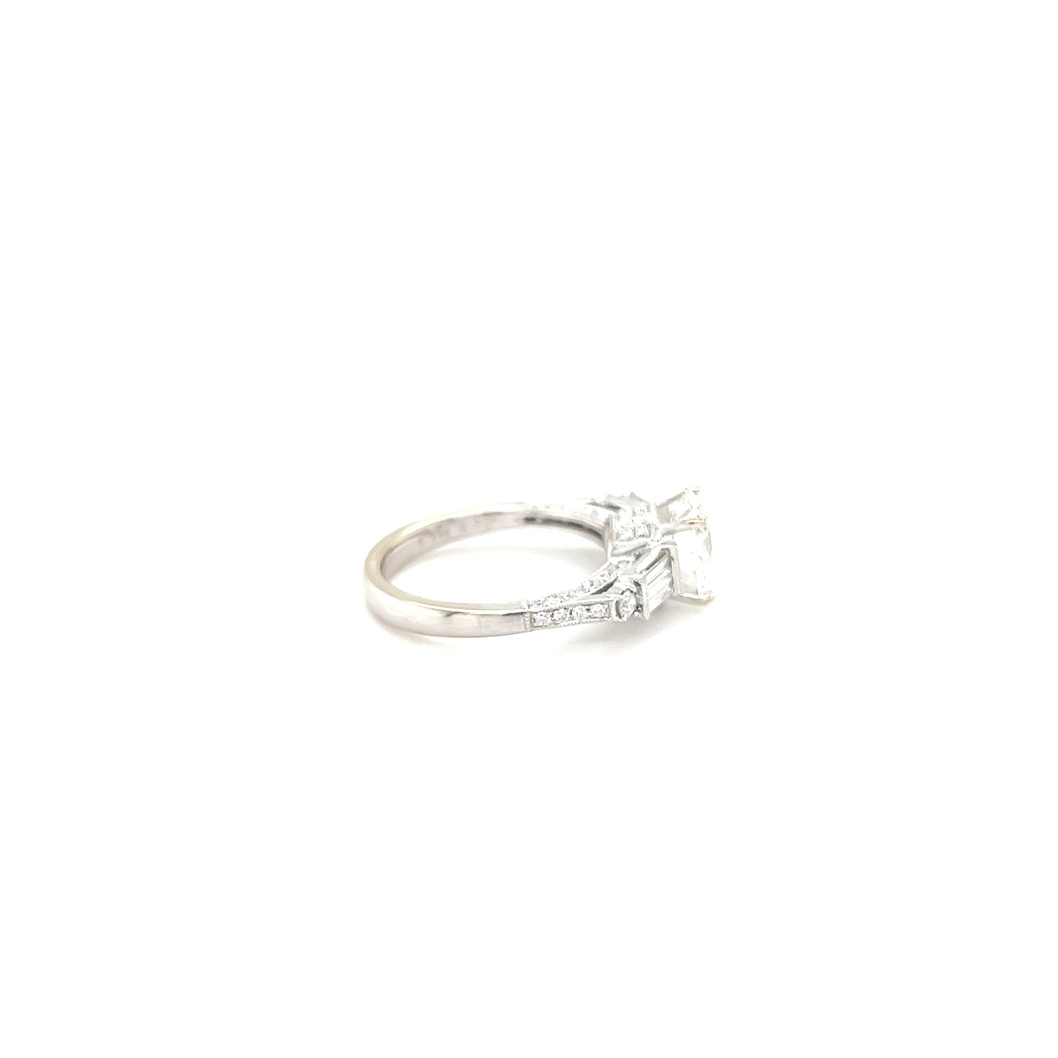 White Gold 18k Round Diamond 2.08 ctw Engagement Ring | I&I Diamonds in Coconut Creek, FL