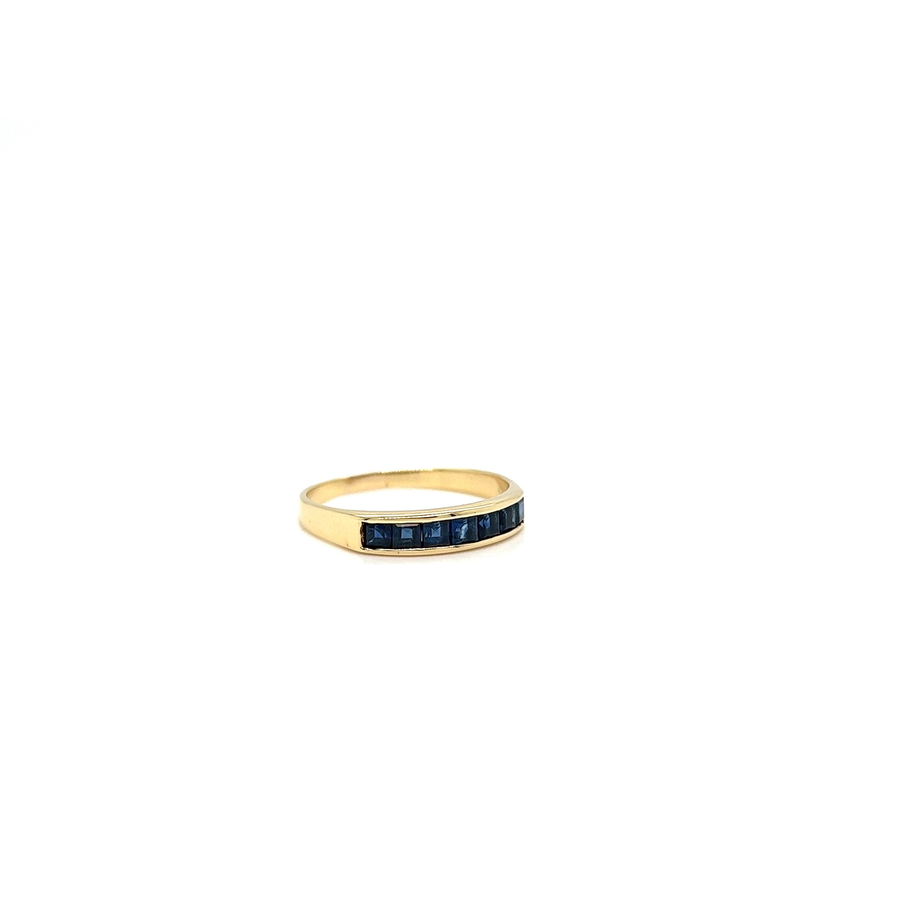 Yellow Gold 14k Sapphire Ring | I&I Diamonds in Coconut Creek, FL