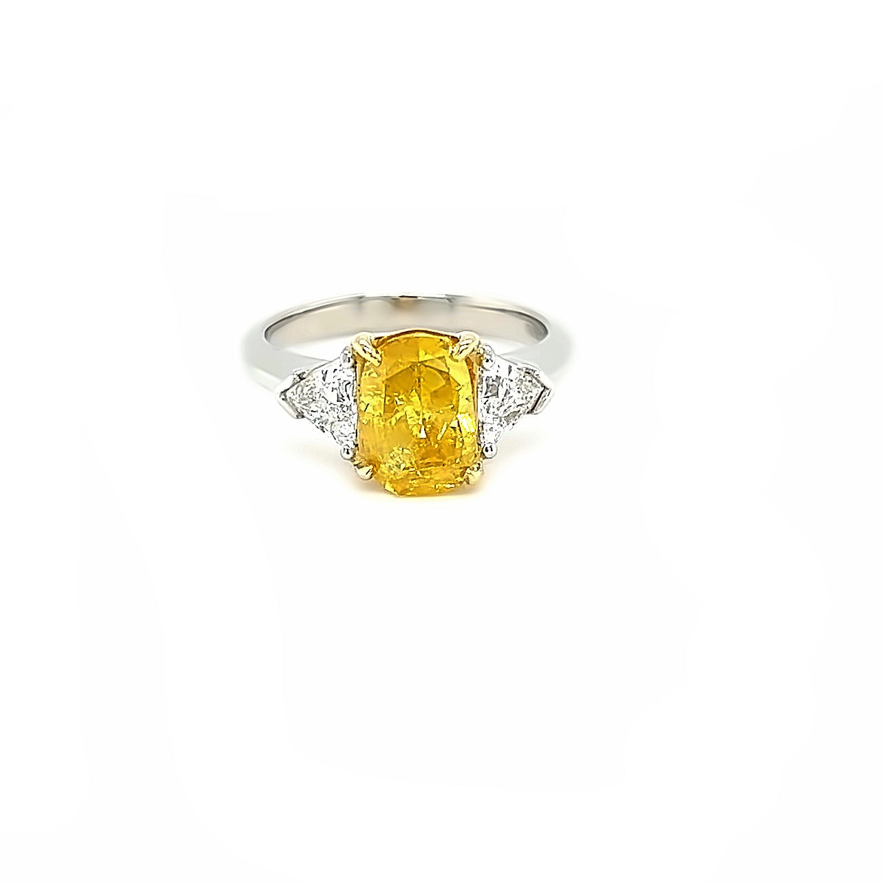 Platinum Yellow Diamond 2.04 ctw Engagement Ring | I&I Diamonds in Coconut Creek, FL