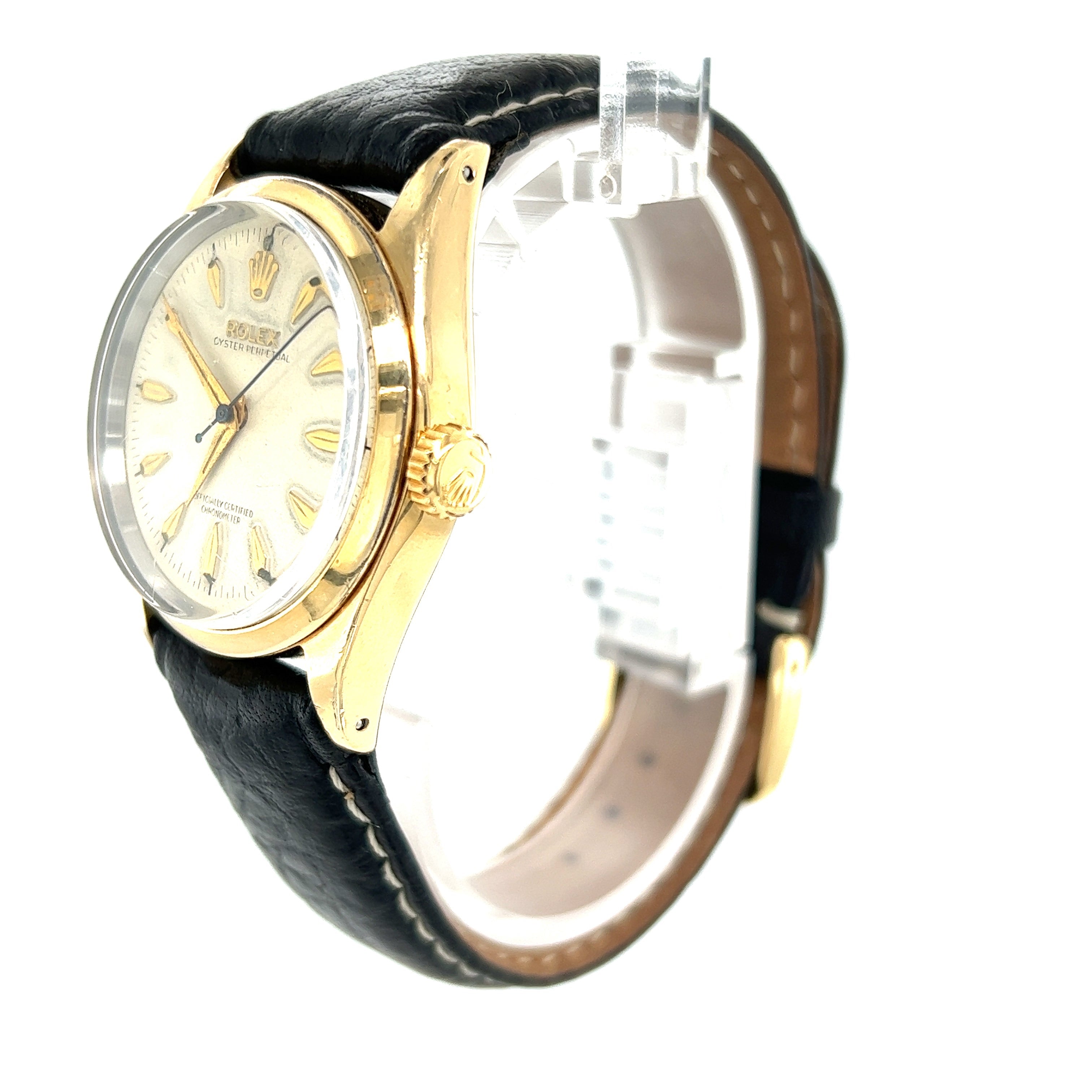 Rolex Oyster Perpetual 1980s Gold Watch