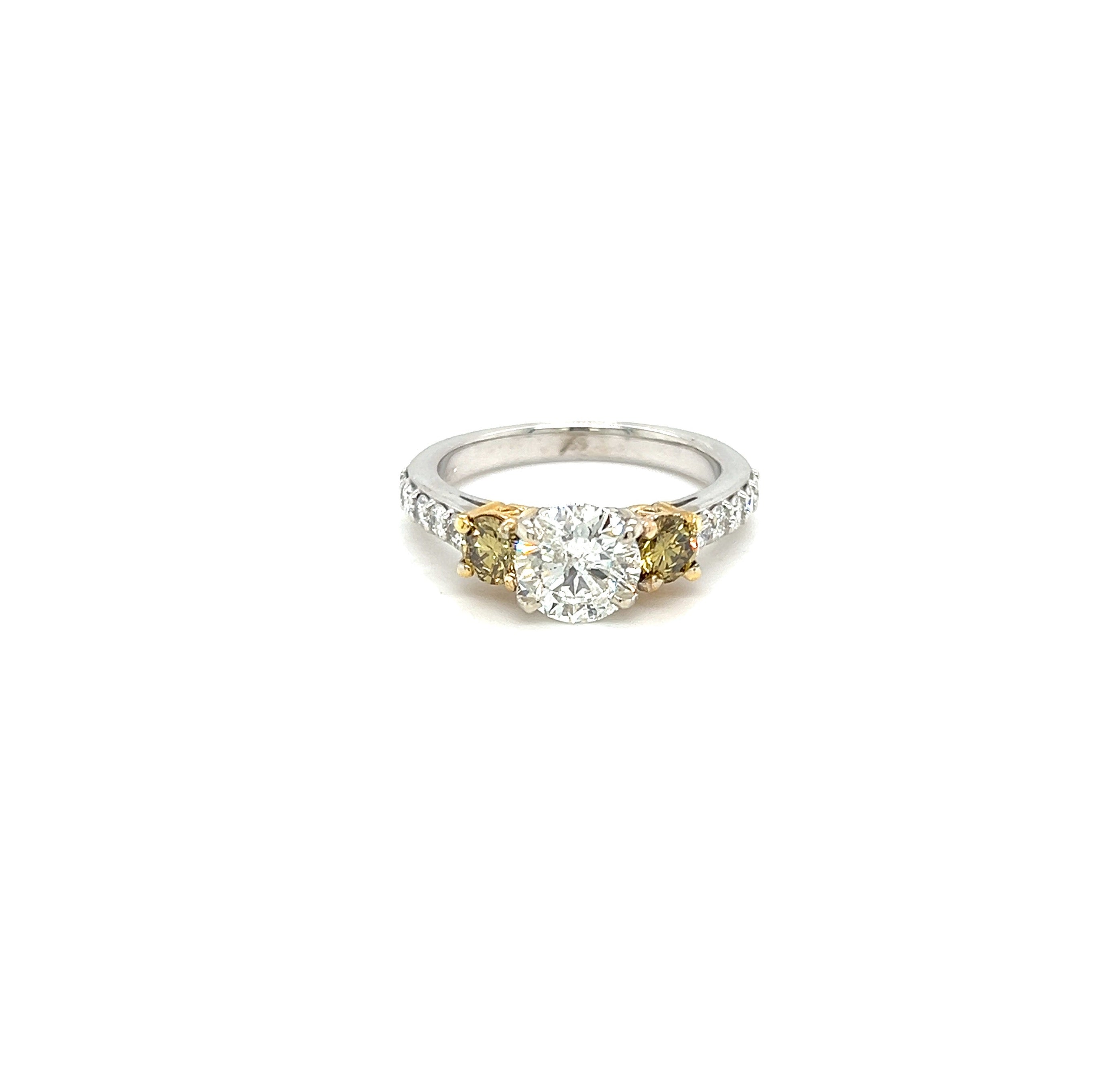 White Gold 14k Round Diamond 1.42ctw  Engagement Ring | I&I Diamonds in Coconut Creek, FL