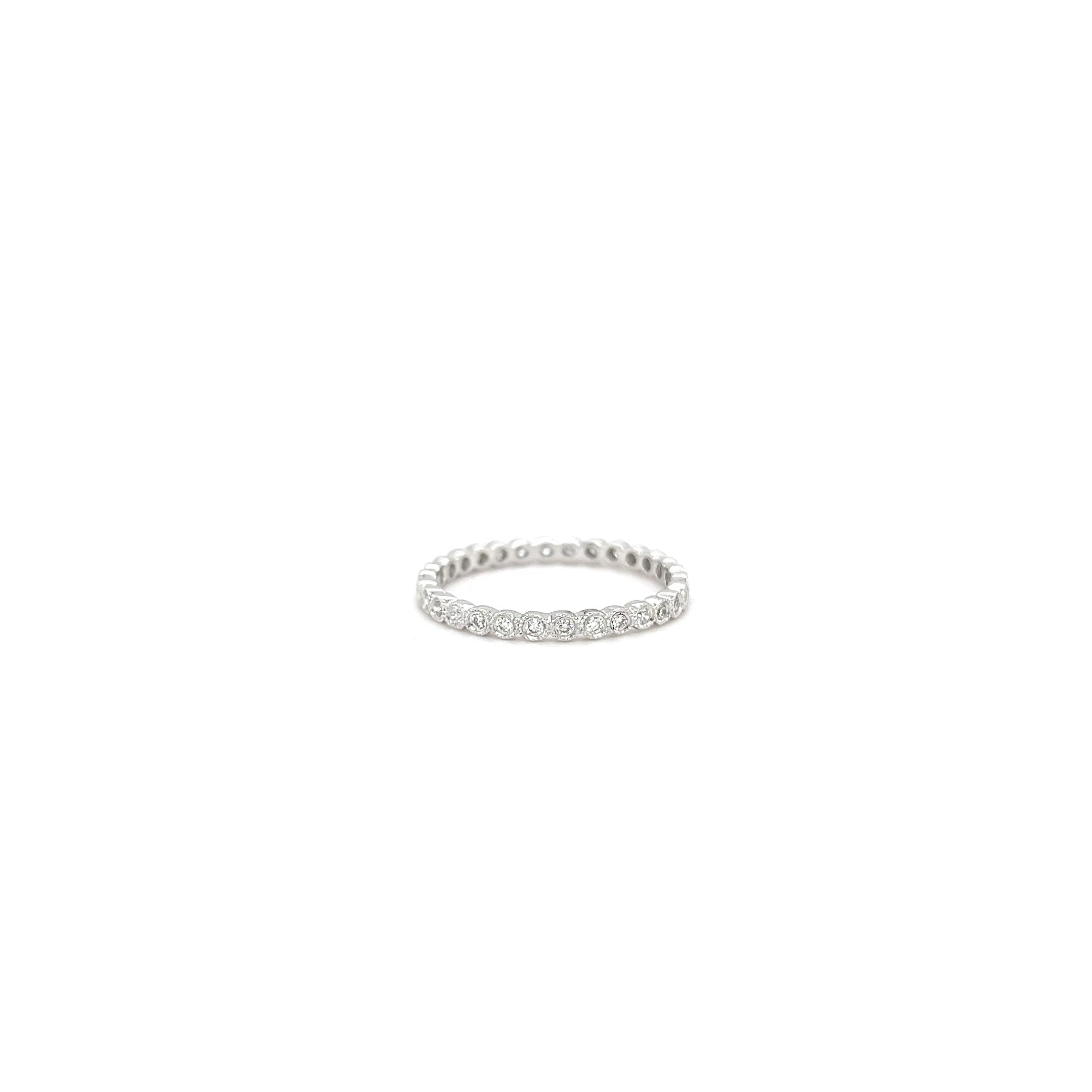 White Gold 18k Diamond 0.30 ctw Eternity Band | I&I Diamonds in Coconut Creek, FL