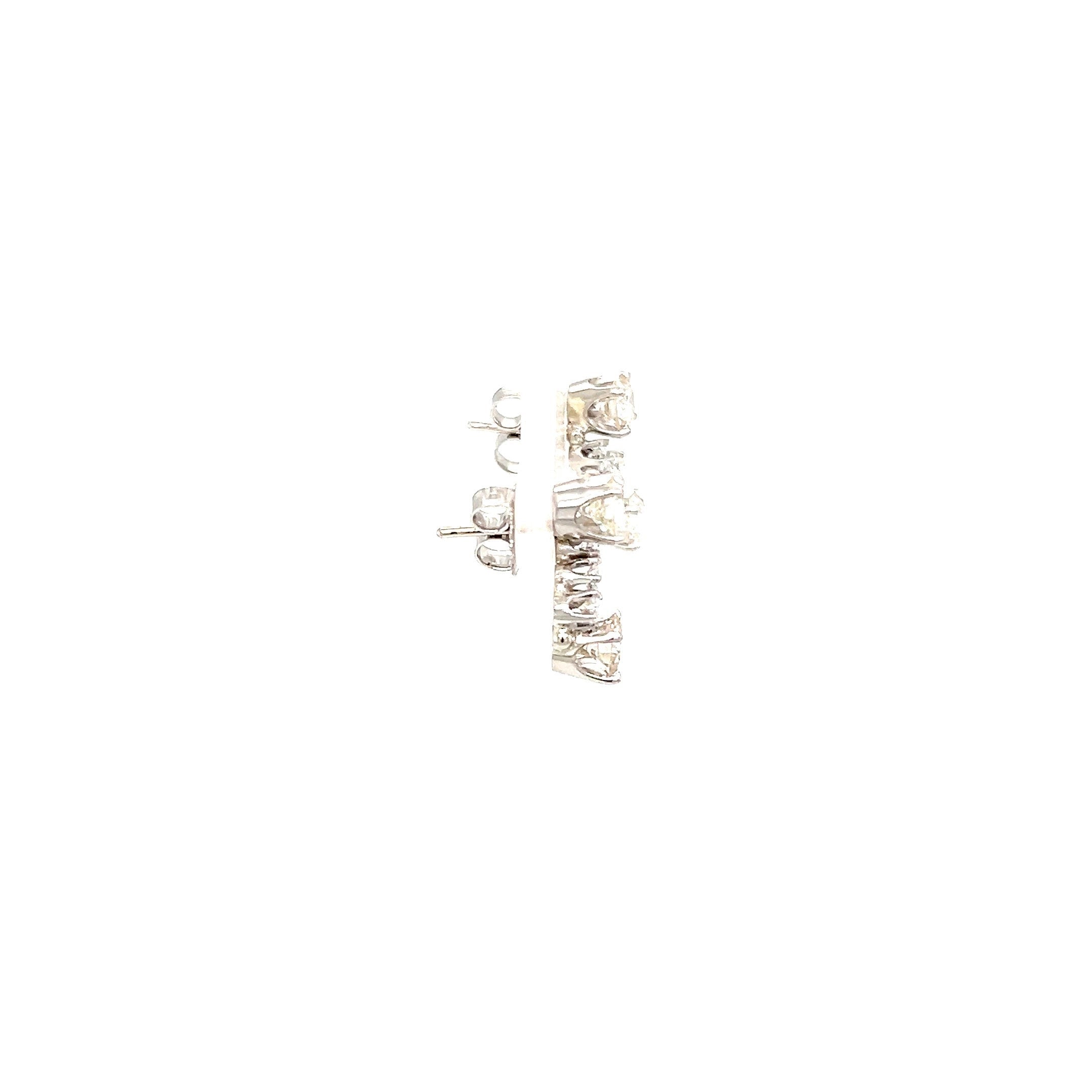 White Gold 14k Diamond Earrings | I&I Diamonds in Coconut Creek, FL