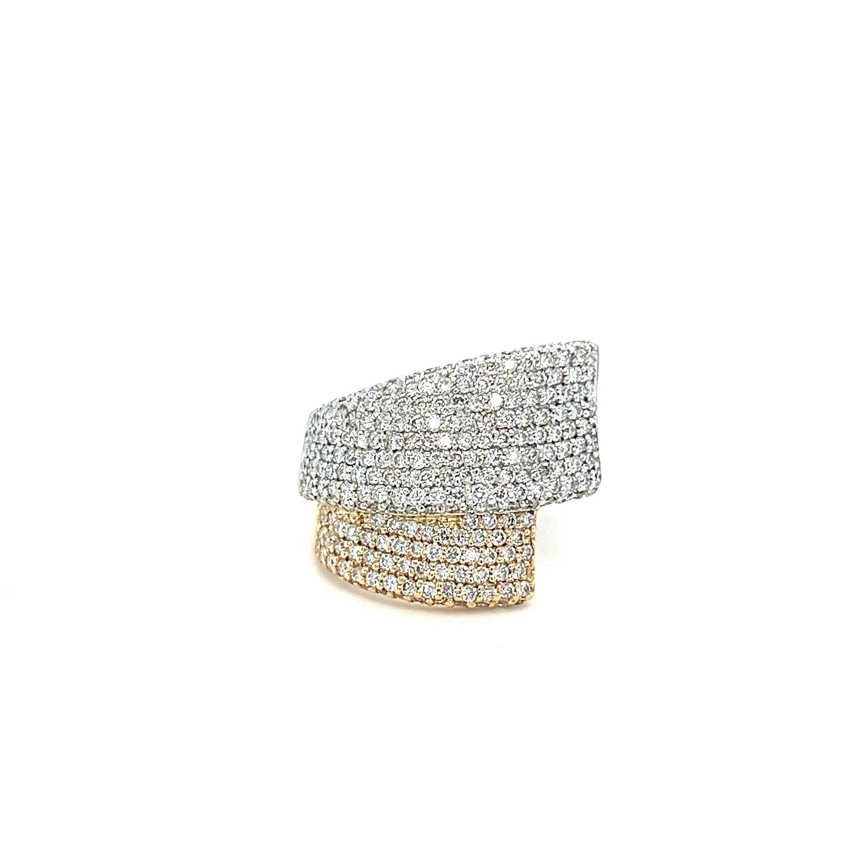 White and Yellow Gold 14k Diamond Ring | I&I Diamonds in Coconut Creek, FL