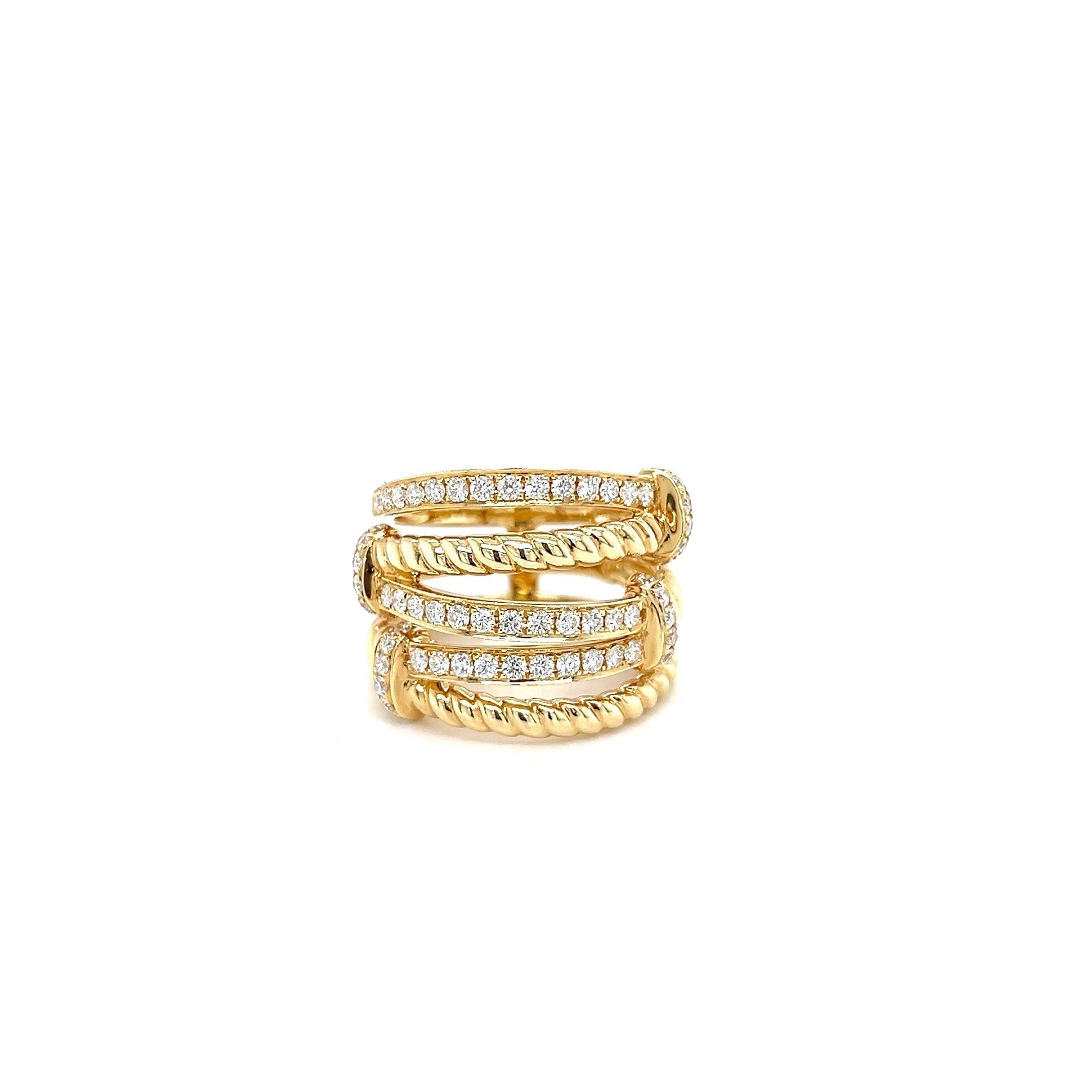 Yellow Gold 14k Diamond Odelia Ring | I&I Diamonds in Coconut Creek, FL