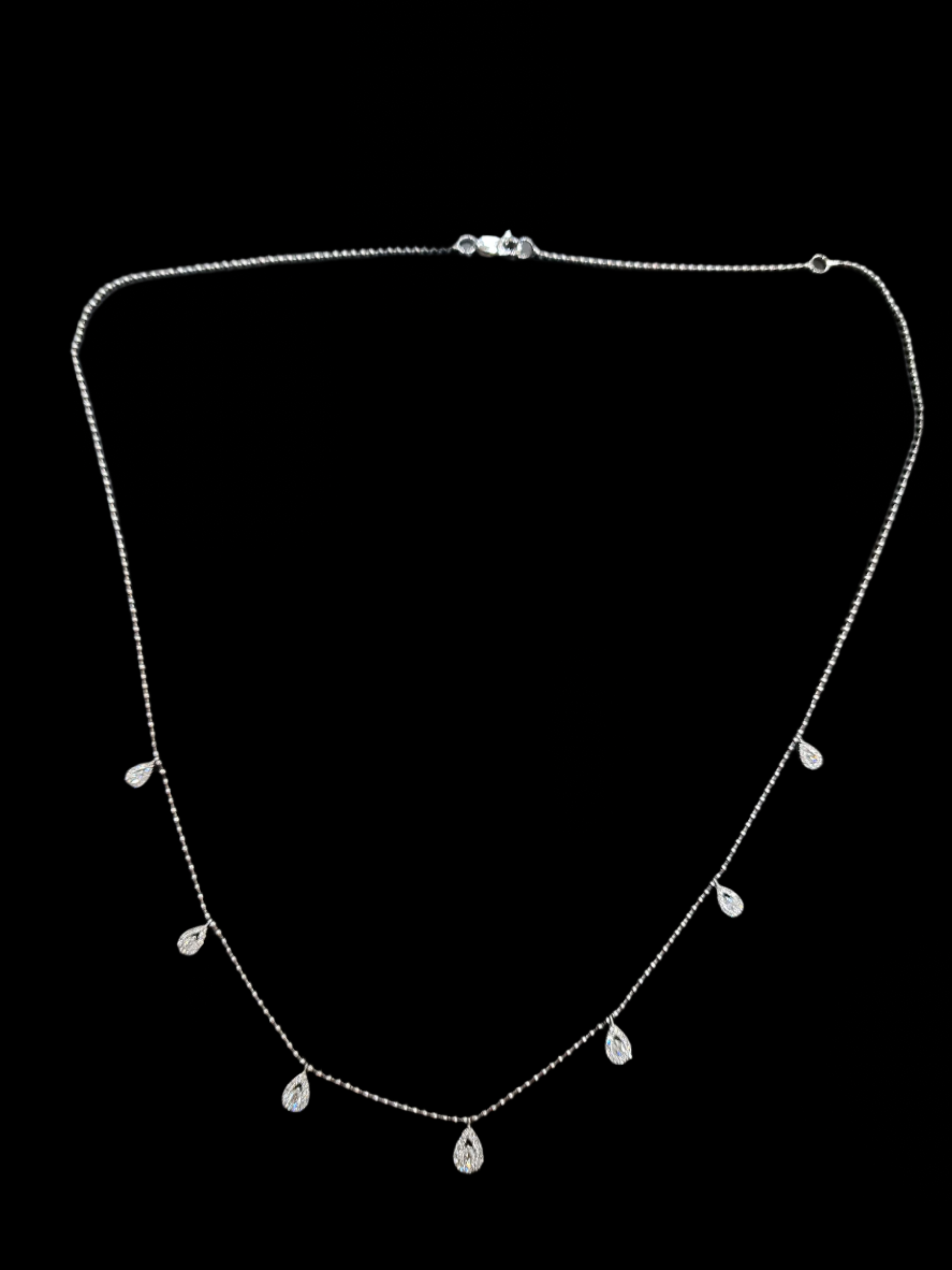 18k White Gold Diamond Necklace - 0.50ct