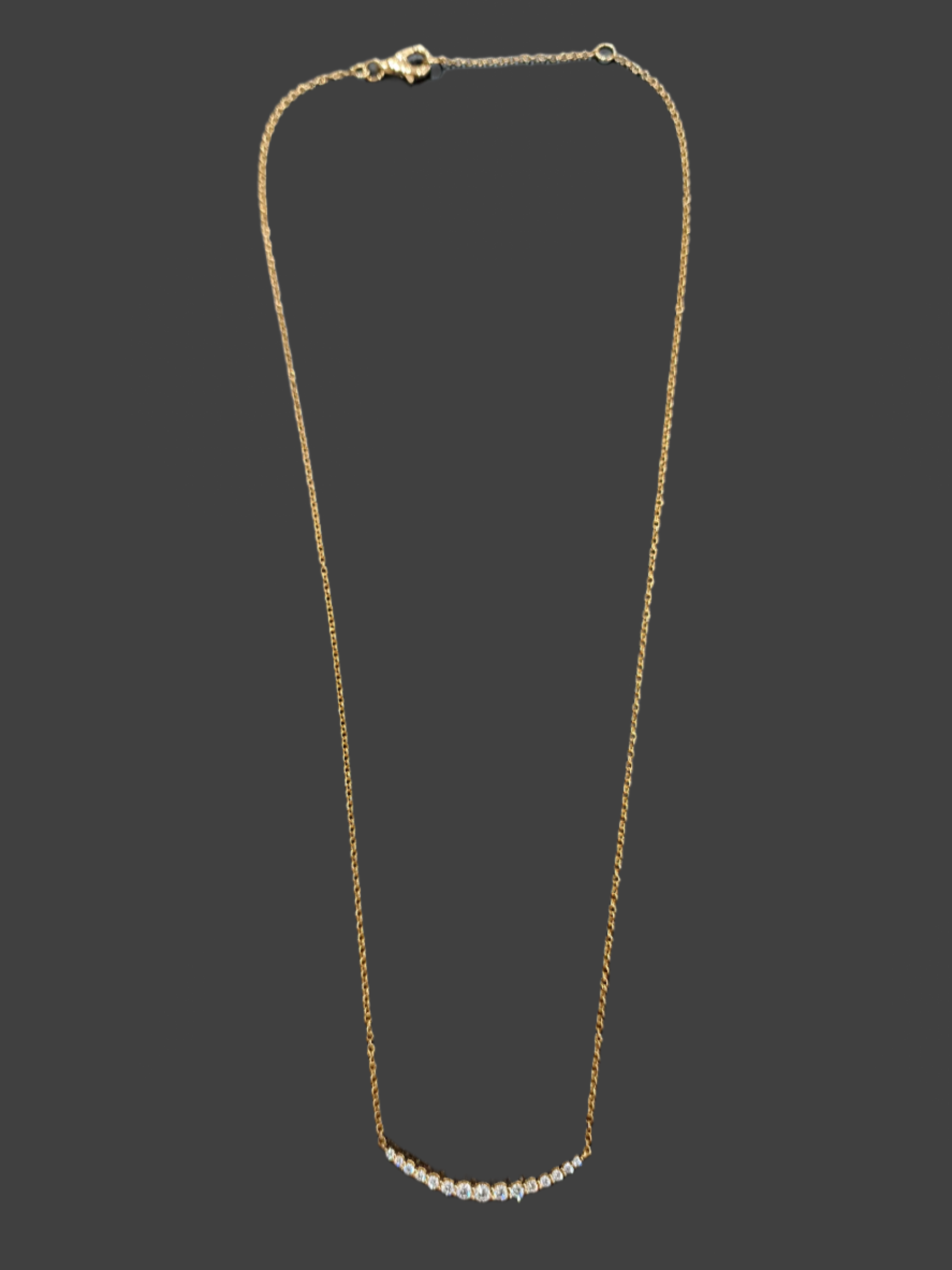 18k Yellow Gold Diamond Pendant on Chain - 0.40ct