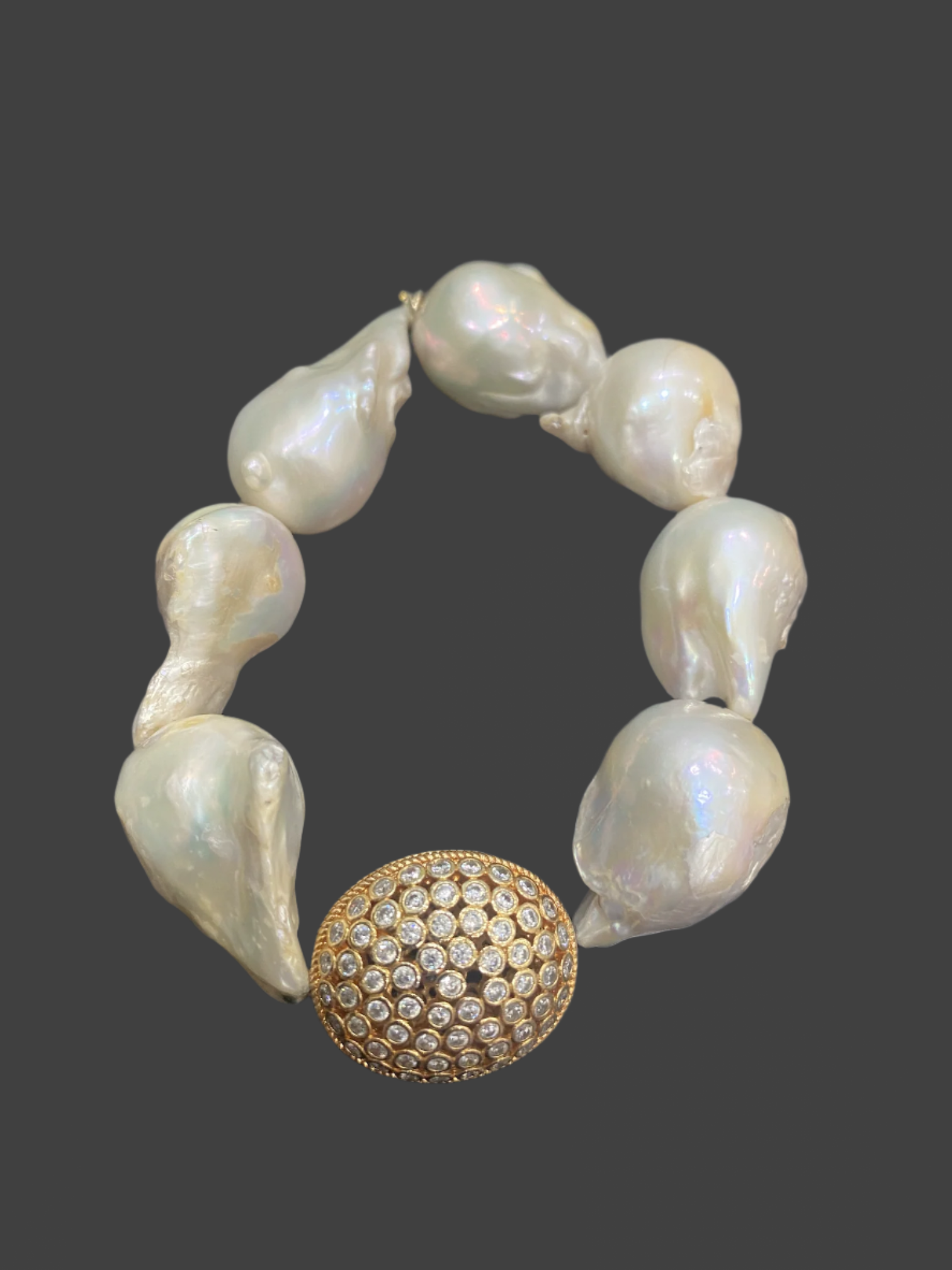 Baroque Pearl Bracelet with Gold-Filled Clasp