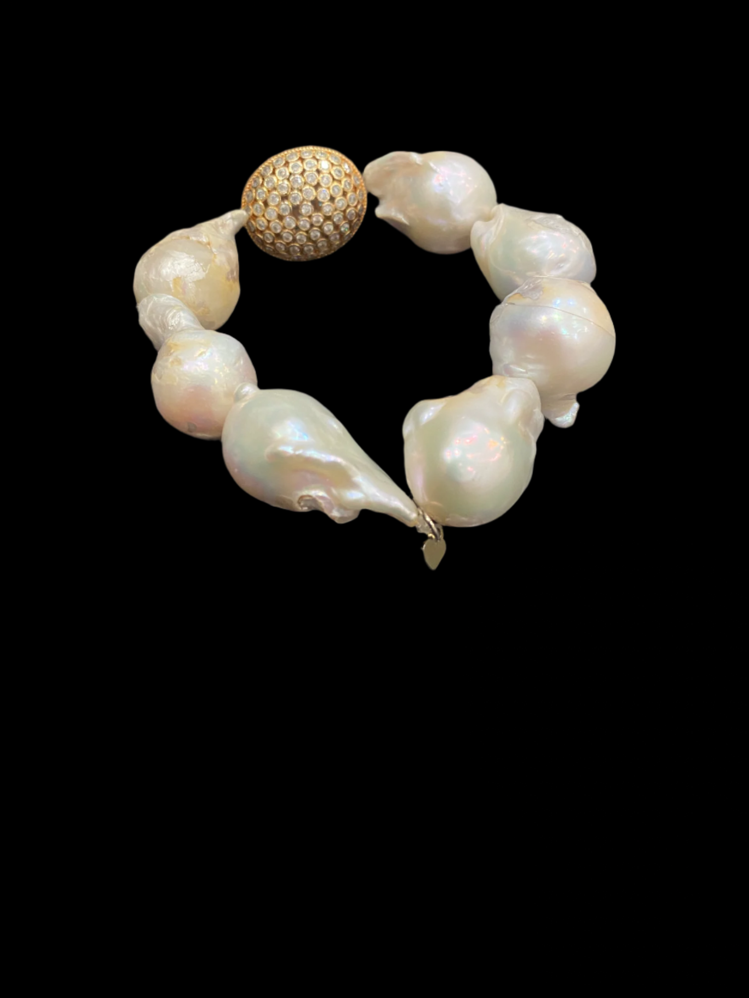 Baroque Pearl Bracelet with Gold-Filled Clasp