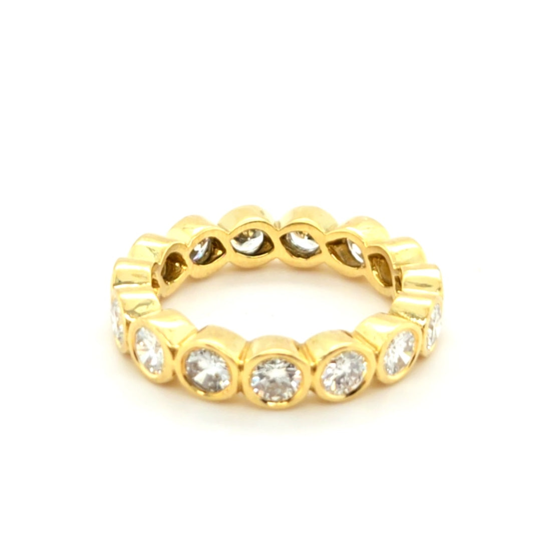 18k Yellow Gold Diamond Eternity Band - 3ct