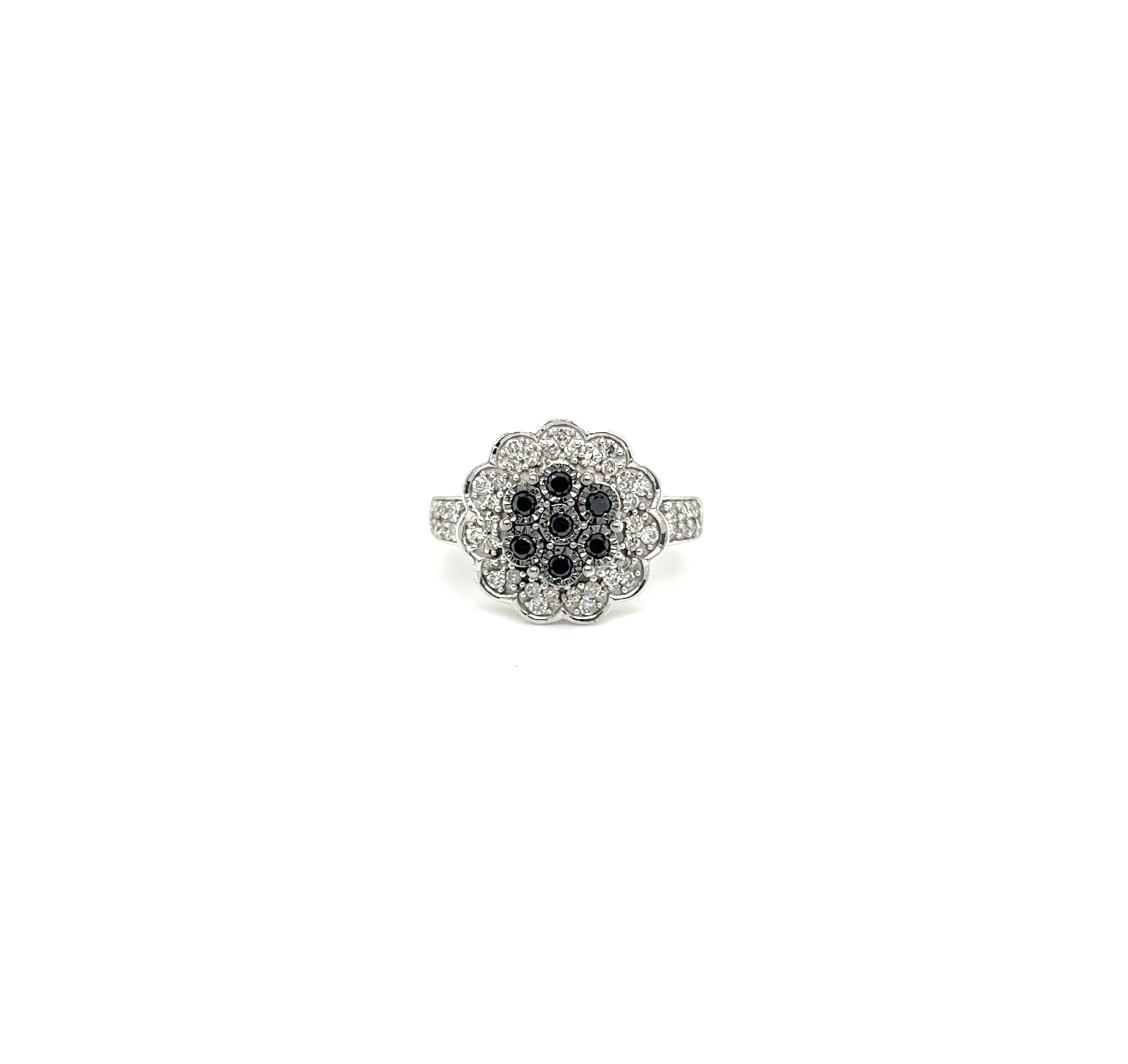 White Gold 10k Black Diamond Ring | I&I Diamonds in Coconut Creek, FL